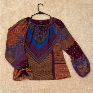 Colorful Geometric Blouse